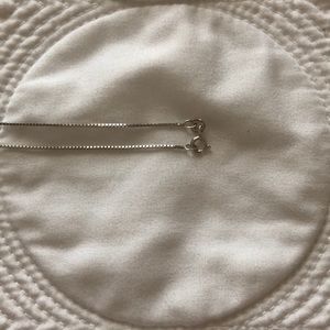 24” sterling silver box chain